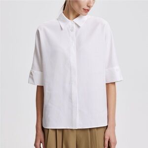 Lattelier | White Classic‎ Short Sleeve Shirt S